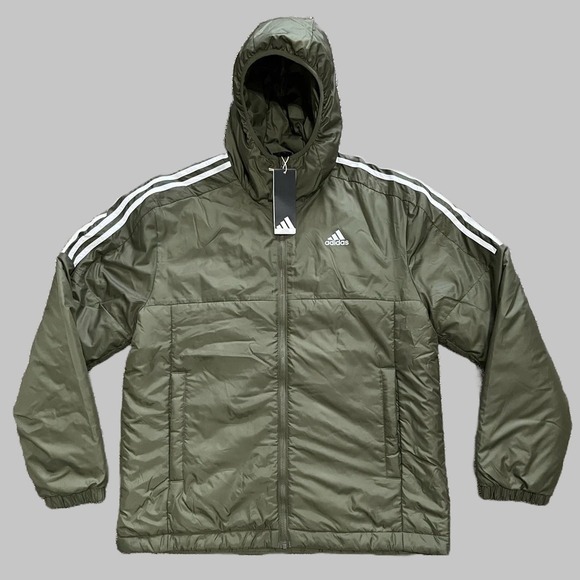 adidas Other - Adidas Outdoor Al Aire Libre Jacket Men's Small Hooded Olive Strata HZ5725 NWT